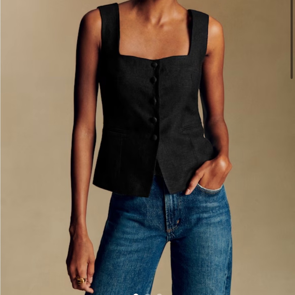 NWT Sezane- Zelinda Linen Vest